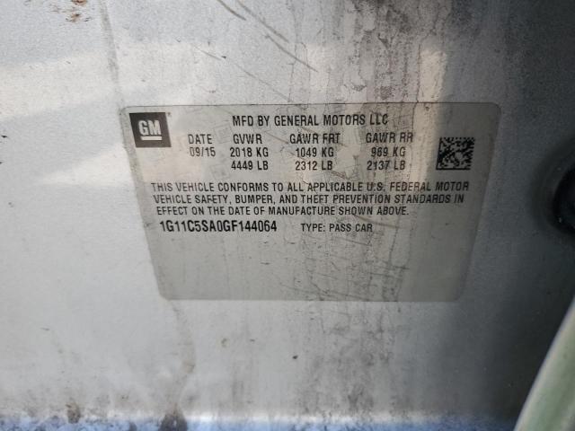 1G11C5SA0GF144064 - 2016 CHEVROLET MALIBU LIM LT Жасыл фото 12