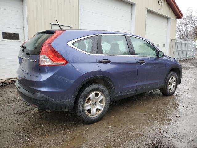 2HKRM4H31EH683113 - 2014 HONDA CR-V LX BLUE photo 3