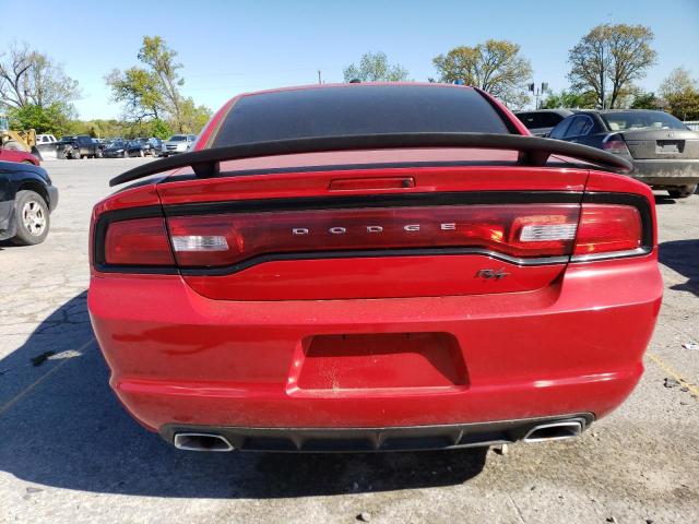 2C3CDXCT8DH516127 - 2013 DODGE CHARGER R/T RED photo 6