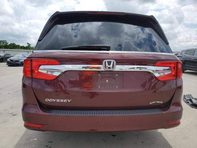 5FNRL6H73KB127218 - 2019 HONDA ODYSSEY EXL BURGUNDY photo 6