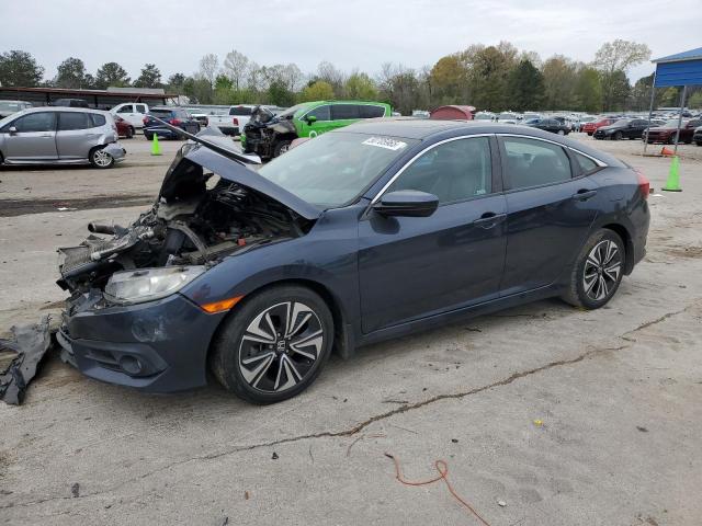 19XFC1F74JE001754 - 2018 HONDA CIVIC EXL BLUE photo 1