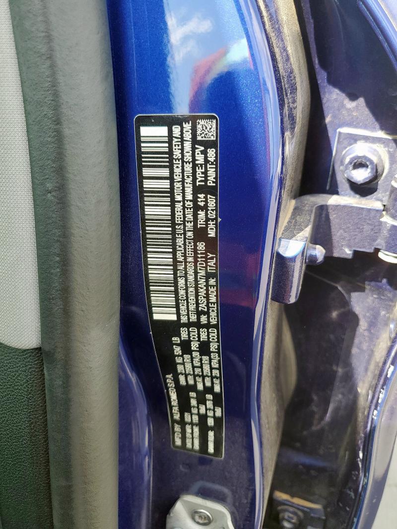 ZASPAKAN7M7D11186 - 2021 ALFA ROMEO STELVIO SPORT Blau Foto 12