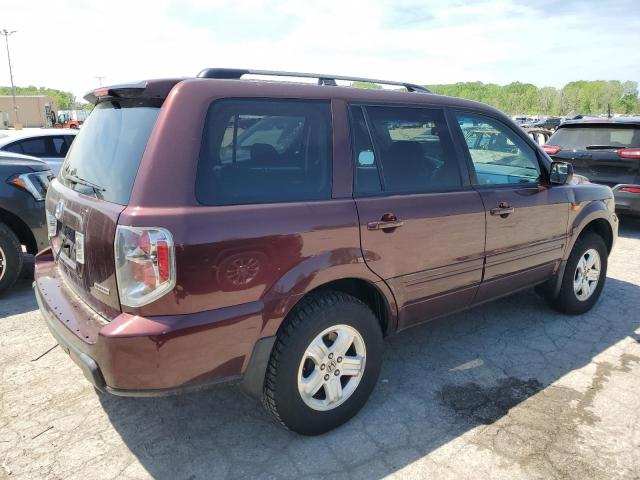 5FNYF18268B010803 - 2008 HONDA PILOT VP BURGUNDY photo 3