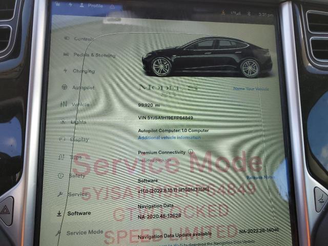 5YJSA1H19EFP64849 - 2014 TESLA MODEL S Qara foto 9