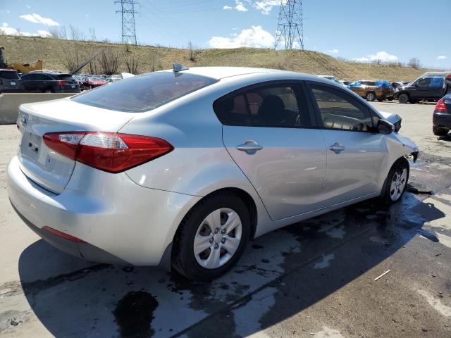 KNAFK4A64E5182632 - 2014 KIA FORTE LX SILVER photo 3