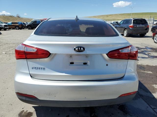 KNAFK4A64E5182632 - 2014 KIA FORTE LX SILVER photo 6