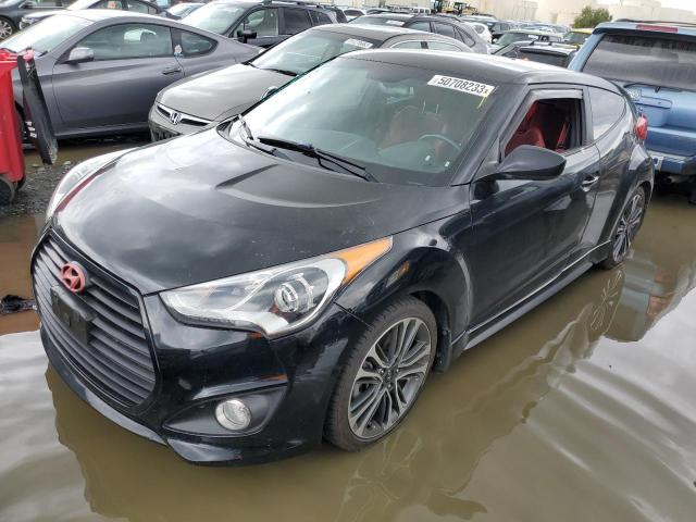 KMHTC6AE4GU250616 - 2016 HYUNDAI VELOSTER TURBO BLACK photo 1