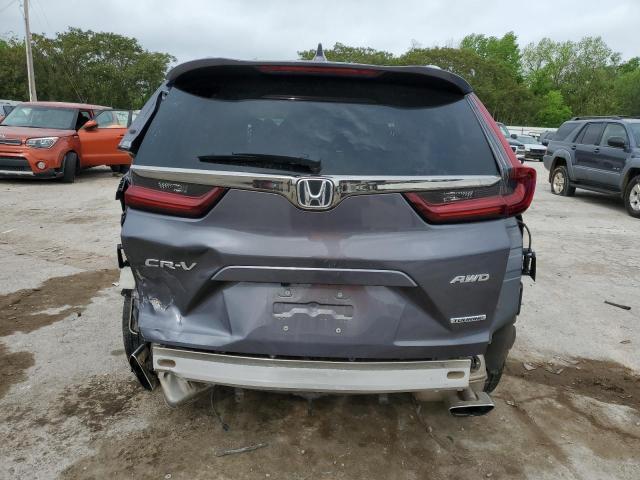 2HKRW2H90NH660599 - 2022 HONDA CR-V TOURING GRAY photo 6