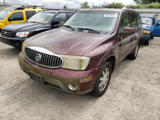 5GADT13S462294948 - 2006 BUICK RAINIER CXL BURGUNDY photo 2