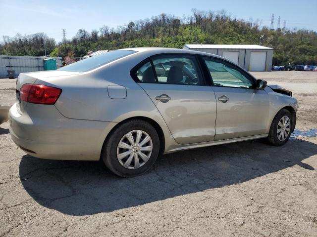 3VW2K7AJ5EM269857 - 2014 VOLKSWAGEN JETTA BASE TAN photo 3