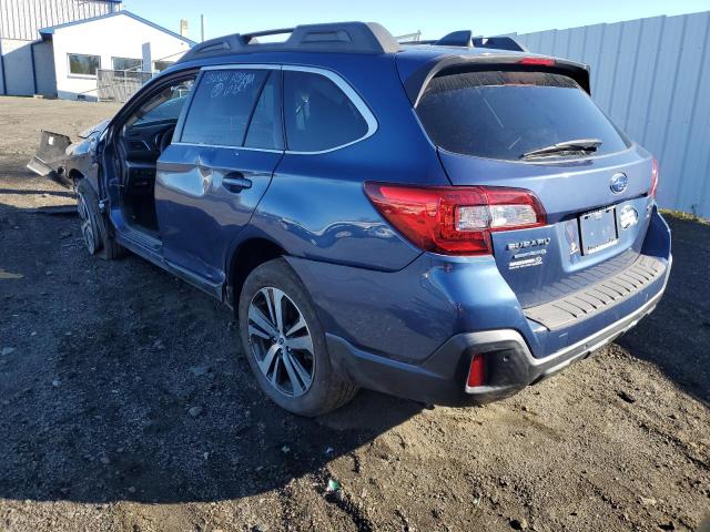 4S4BSANC9K3281756 - 2019 SUBARU OUTBACK 2.5I LIMITED BLUE photo 2