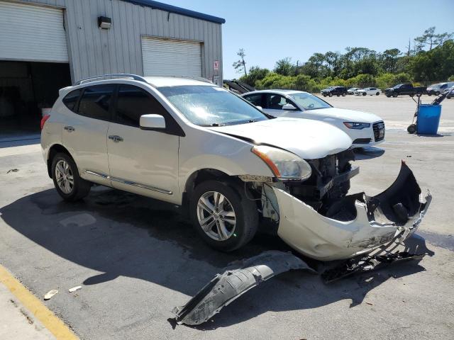 JN8AS5MV3DW133568 - 2013 NISSAN ROGUE S WHITE photo 4