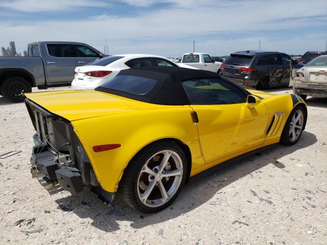 1G1YX3DW6B5100536 - 2011 CHEVROLET CORVETTE GRAND SPORT YELLOW photo 3