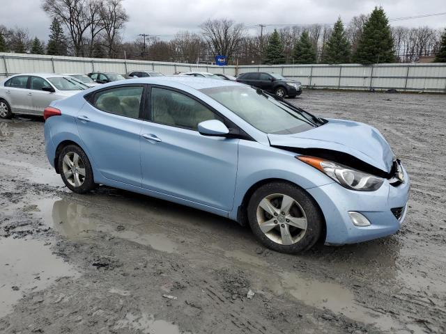 KMHDH4AE2CU368846 - 2012 HYUNDAI ELANTRA GLS BLUE photo 4