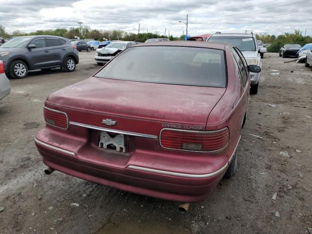 1G1BL52W4TR182826 - 1996 CHEVROLET CAPRICE CLASSIC MAROON photo 6