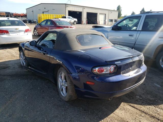 JM1NC25F370134193 - 2007 MAZDA MX-5 MIATA BLUE photo 3