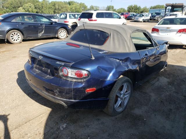 JM1NC25F370134193 - 2007 MAZDA MX-5 MIATA BLUE photo 4