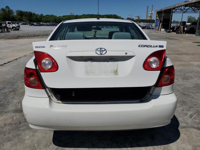 1NXBR32E17Z868693 - 2007 TOYOTA COROLLA CE WHITE photo 6