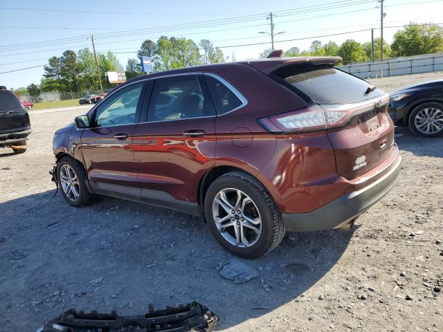 2FMPK3K92GBB41856 - 2016 FORD EDGE TITANIUM BURGUNDY photo 2