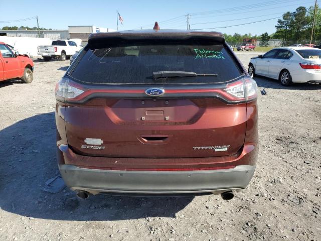 2FMPK3K92GBB41856 - 2016 FORD EDGE TITANIUM BURGUNDY photo 6