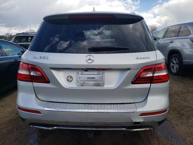 4JGDA5HB0FA477088 - 2015 MERCEDES-BENZ ML 350 4MATIC SILVER photo 6