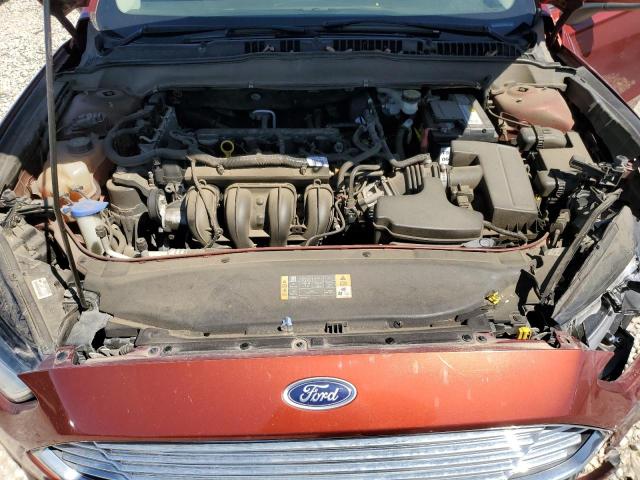 3FA6P0G71ER254936 - 2014 FORD FUSION S MAROON photo 11