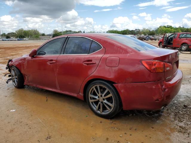 JTHBK262X65001772 - 2006 LEXUS IS 250 RED photo 2