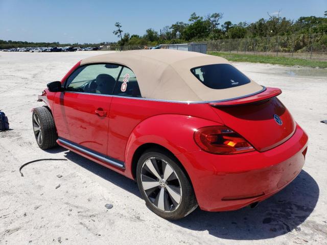 3VW7A7AT9DM801667 - 2013 VOLKSWAGEN BEETLE TURBO RED photo 2