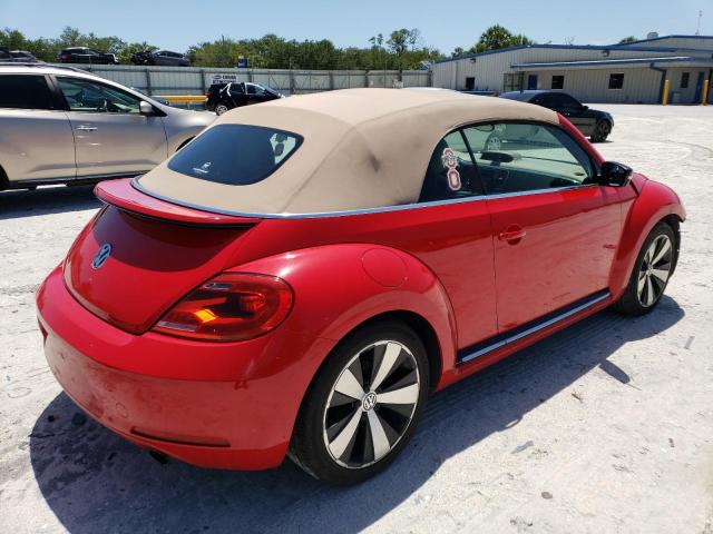 3VW7A7AT9DM801667 - 2013 VOLKSWAGEN BEETLE TURBO RED photo 3
