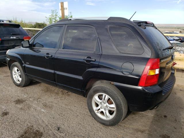 KNDJE723777325414 - 2007 KIA SPORTAGE EX BLACK photo 2