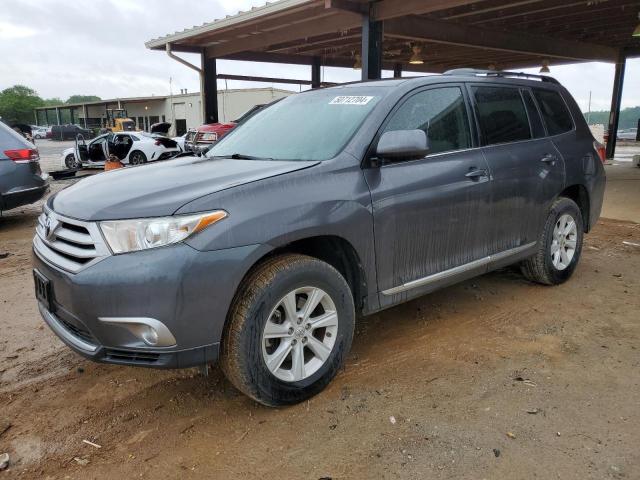 5TDZA3EH9DS031786 - 2013 TOYOTA HIGHLANDER BASE GRAY photo 1