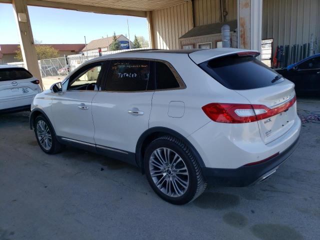 2LMPJ8LR2HBL32939 - 2017 LINCOLN MKX RESERVE WHITE photo 2