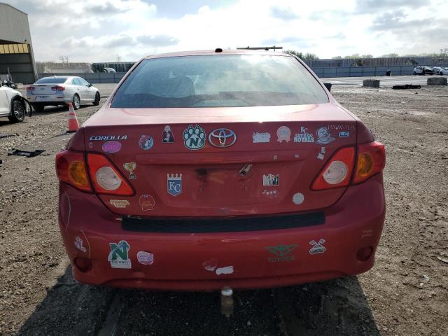 1NXBU4EE4AZ292959 - 2010 TOYOTA COROLLA BASE RED photo 6
