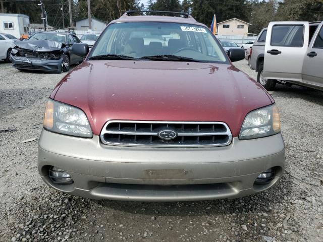 4S3BH665627607005 - 2002 SUBARU LEGACY OUTBACK RED photo 5