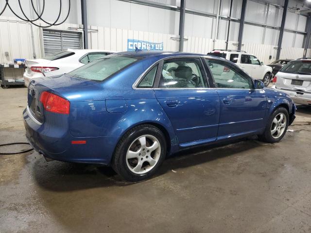 WAUDF78EX8A002768 - 2008 AUDI A4 2.0T QUATTRO BLUE photo 3