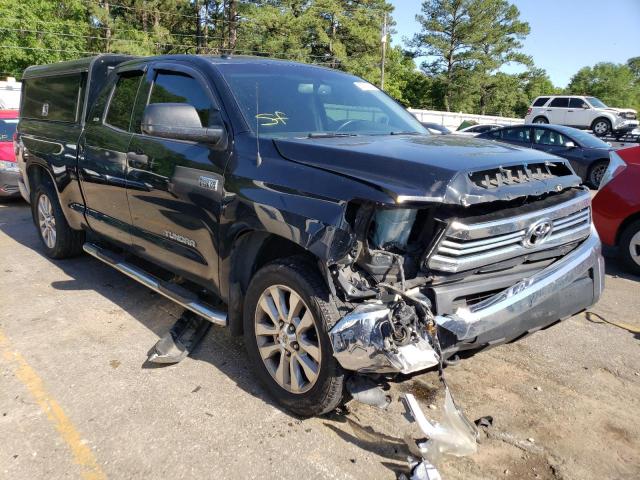 5TFUW5F12HX634958 - 2017 TOYOTA TUNDRA DOUBLE CAB SR/SR5 BLACK photo 4