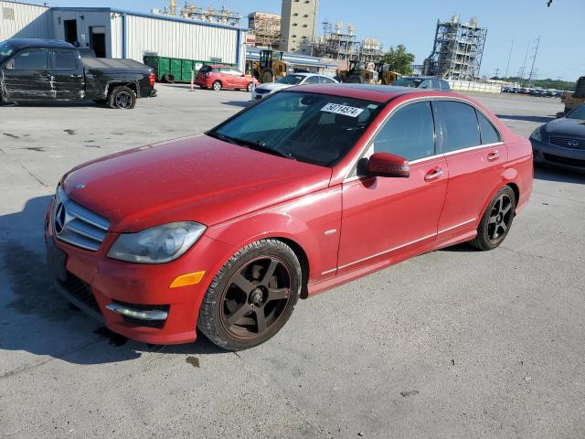 WDDGF4HB2CA672558 - 2012 MERCEDES-BENZ C 250 RED photo 1