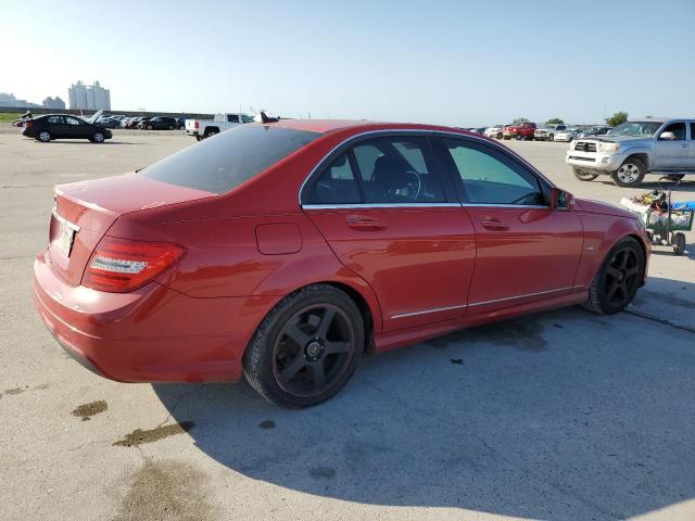 WDDGF4HB2CA672558 - 2012 MERCEDES-BENZ C 250 RED photo 3