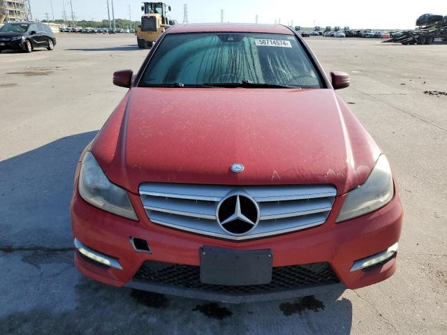 WDDGF4HB2CA672558 - 2012 MERCEDES-BENZ C 250 RED photo 5