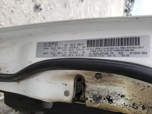 3C6UR4HL5KG712894 - 2019 RAM 2500 TRADESMAN თეთრი ფოტო 12