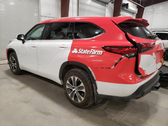 5TDGZRBHXNS249132 - 2022 TOYOTA HIGHLANDER XLE WHITE photo 2