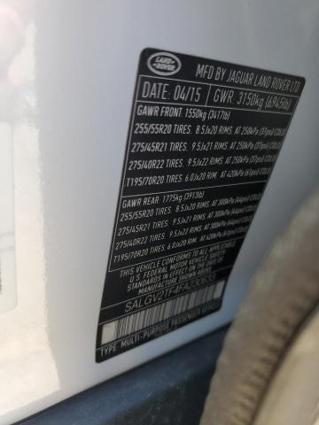 SALGV2TF4FA230633 - 2015 LAND ROVER RANGE ROVE AUTOBIOGRAPHY WHITE photo 14