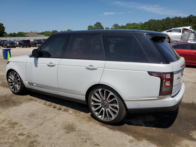 SALGV2TF4FA230633 - 2015 LAND ROVER RANGE ROVE AUTOBIOGRAPHY WHITE photo 2