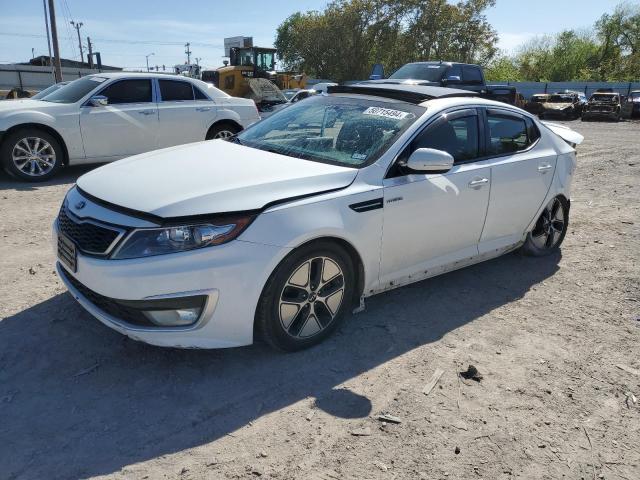 KNAGM4AD7D5045390 - 2013 KIA OPTIMA HYBRID WHITE photo 1