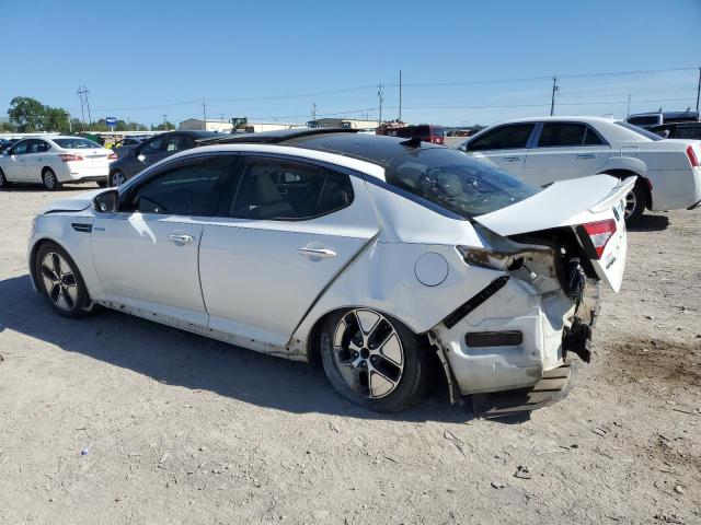 KNAGM4AD7D5045390 - 2013 KIA OPTIMA HYBRID WHITE photo 2