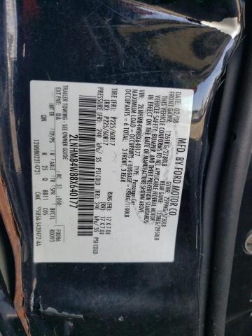 2LNHM84W88X640177 - 2008 LINCOLN TOWN CAR EXECUTIVE L BLACK photo 12