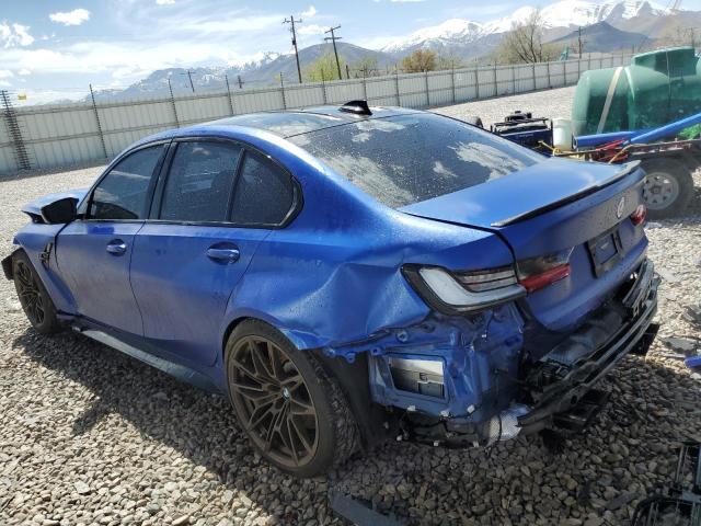 WBS43AY0XNFM02625 - 2022 BMW M3 COMPETITION BLUE photo 2