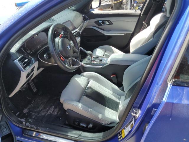 WBS43AY0XNFM02625 - 2022 BMW M3 COMPETITION BLUE photo 7