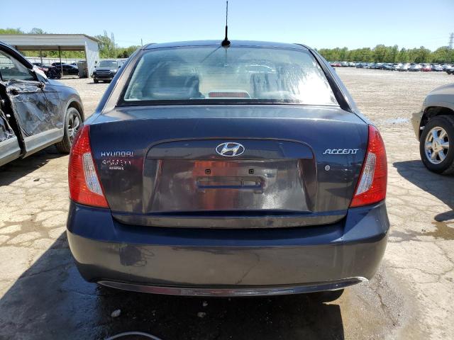 KMHCN4AC1BU606980 - 2011 HYUNDAI ACCENT GLS CHARCOAL photo 6