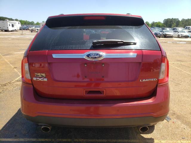 2FMDK3KC0DBB11071 - 2013 FORD EDGE LIMITED RED photo 6